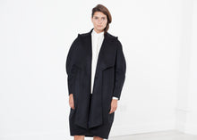 Load image into Gallery viewer, Shahmeena Cocoon Coat in Black