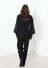Load image into Gallery viewer, Poet Silk Sweater in Black