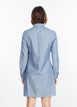 Load image into Gallery viewer, Chambray Shirtdress in Blue