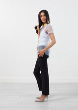 Load image into Gallery viewer, Sheer Button-Up Blouse in Pale Blue